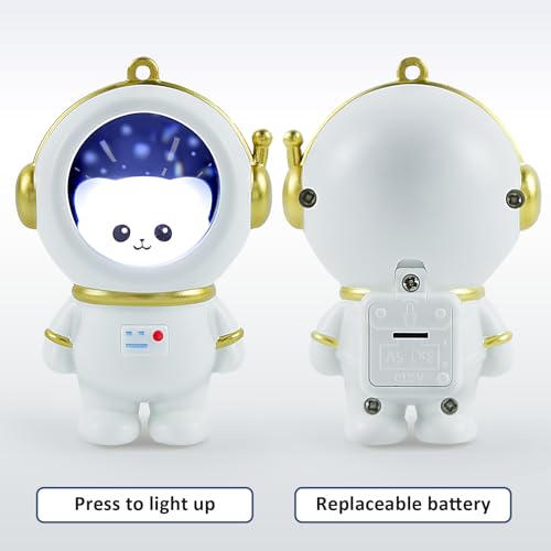 2win2buy Cute Astronaut Keychain with Sunset Light, Kawaii Space Keychains for Women and Boys, Robot Car Key Chain Hanging - Image 3