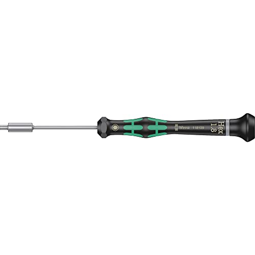 Wera 05118109001 Kraftform Micro 2069 Nutspinner Electronics Precision Screwdriver, 1.8mm Head, 60mm Blade Length - Image 1