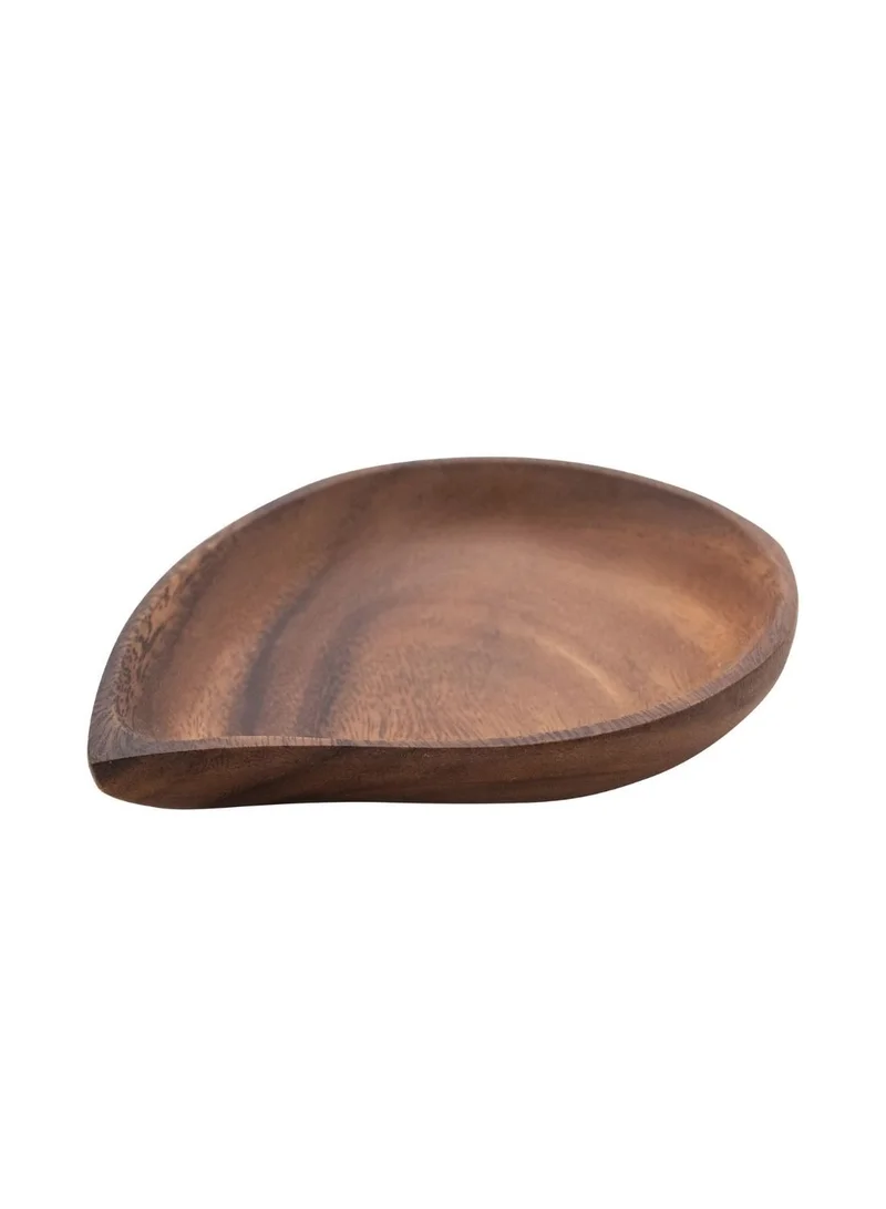 The Saffron Souk Wood Teardrop Shaped Dish