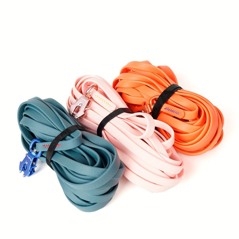 Pink Medium Size 1.3 Inch Wide Tactical Pet Walking Rope with Alloy Frog Buckle - Image 2