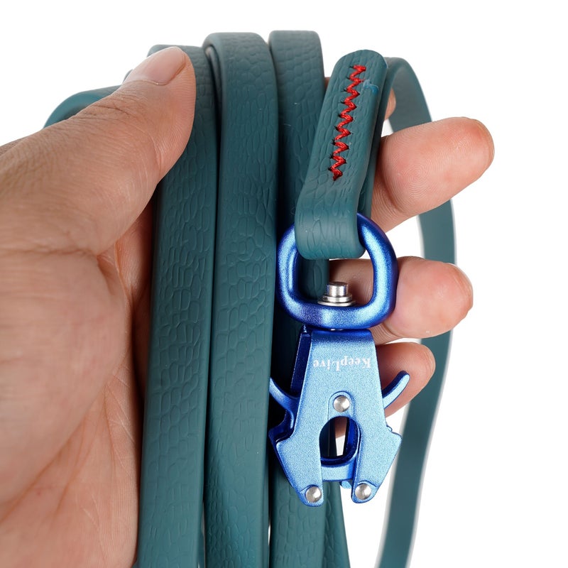 Pink Medium Size 1.3 Inch Wide Tactical Pet Walking Rope with Alloy Frog Buckle - Image 4