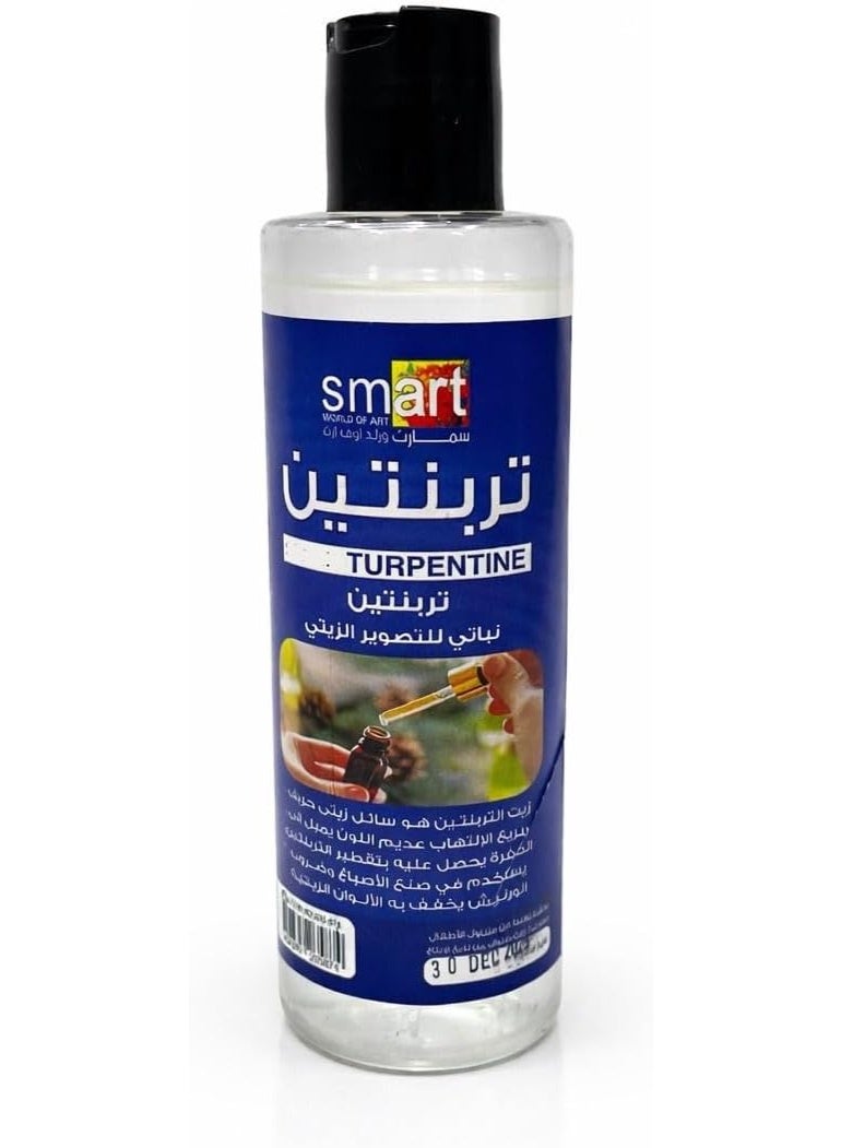 Smart Plant Turpentine Oil for Oil Painting, Transparent Liquid, Diluent for Colors and Varnishes (ML, 125)