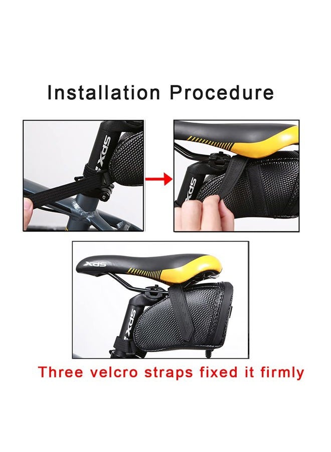 Tongha Bicycle Seat Bag Water Proof,Bike Pack Under Seat,Bike Tail Large Capacity Saddle Bag,Wedge Saddle Bag for Bike,Cycling Accessories - Image 5