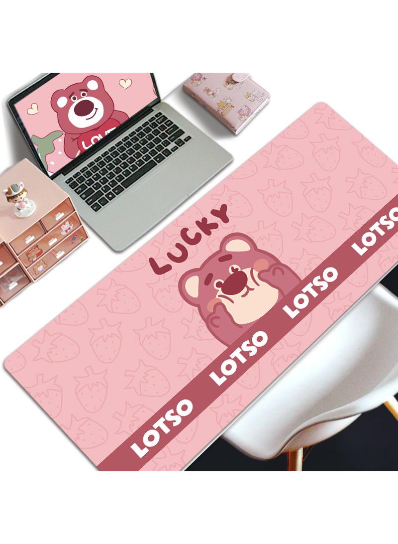 Y&D Toy Story Lots-o'-Huggin' Bear Gaming Mouse Pad Extended Large Mat Desk Pad Stitched Edges Mousepad Long Mouse Pad And Non-Slip Rubber Base Mice Pad 800X300X4mm - Image 1