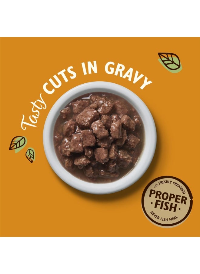 ليلي كيتشن LILY'S KITCHEN Tasty Cuts Chicken & Ocean Fish Kitten Wet Food - 85g X 6pcs  - Image 2