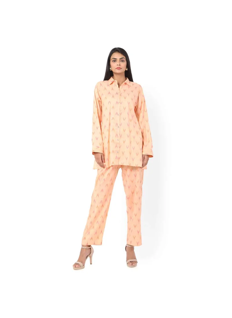 HANA & SARA PRINTED VISCOSE FORMAL ELEGANT CO-ORD SET FOR WOMENS ARABIC KAFTAN JALABIYA