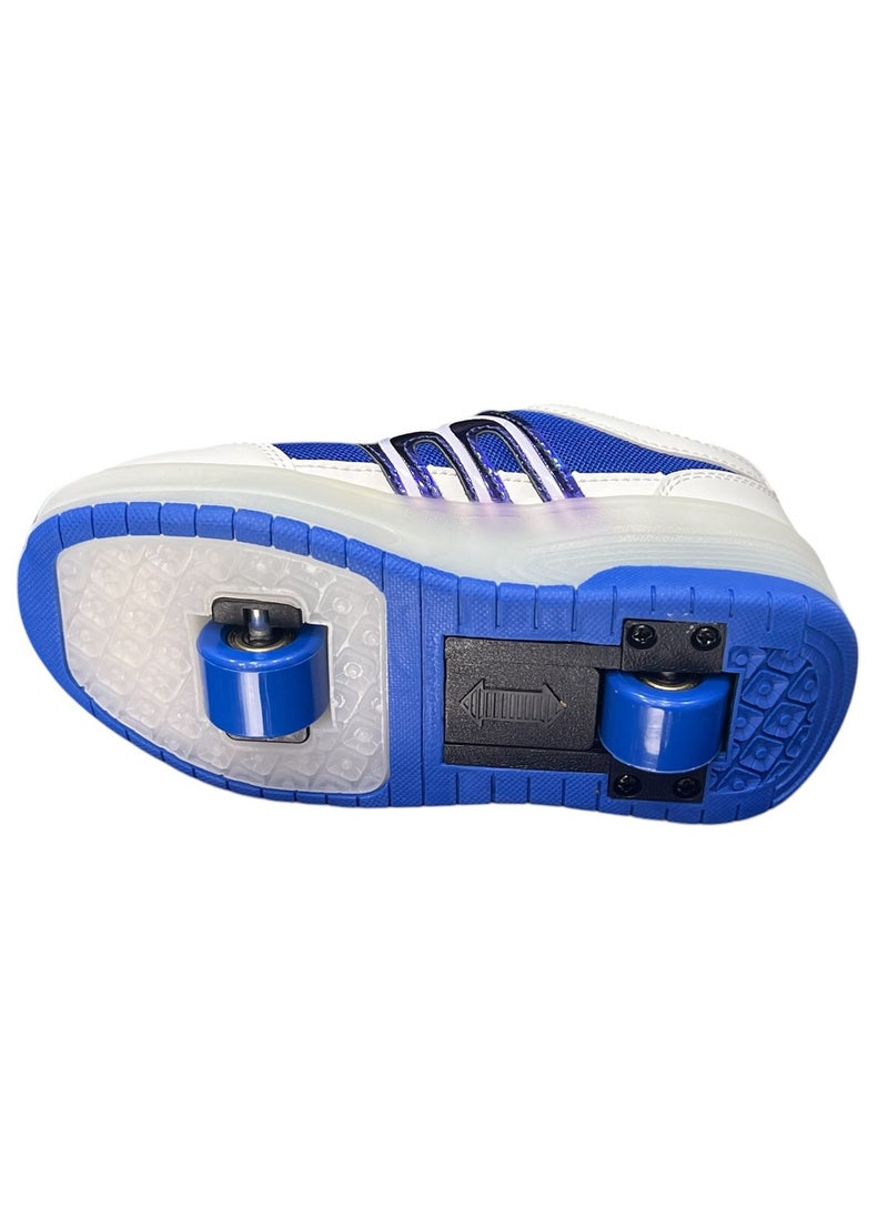 Top Gear Top Gear Kids Roller Skate TG 9003 – 2-in-1 with LED Light, PVC Wheels, Rubber Sole, Canvas Material – Fun & Stylish Skating for Kids  - Image 1