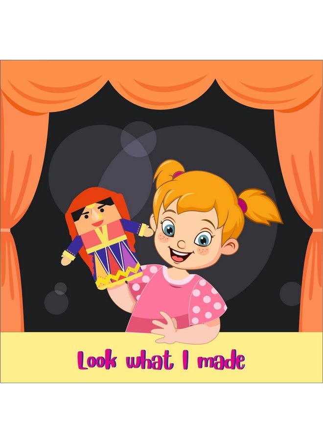 Lighthouse LIGHTHOUSE DIY Rajasthani Puppets Show Activity Kit | Art and Craft Kit for Kids, | Creative Kit for School Projects | Craft Supply | Make 2 Cute Puppet | Best Return Gift for Kids  - Image 5