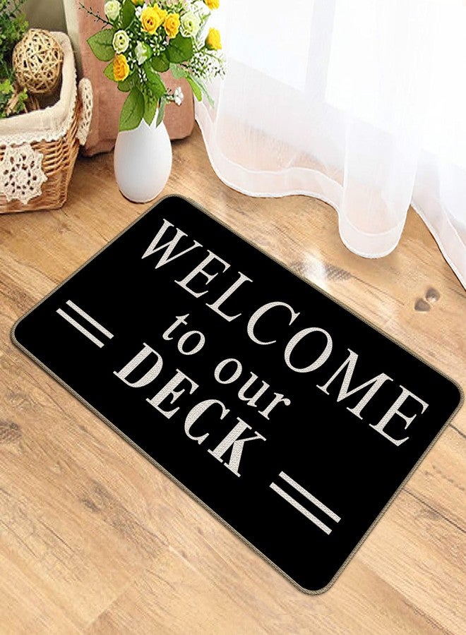 XAPEK Non-Slip Patio Door Mat - 30''x17'' Black Deck & Patio Accessories - Image 2