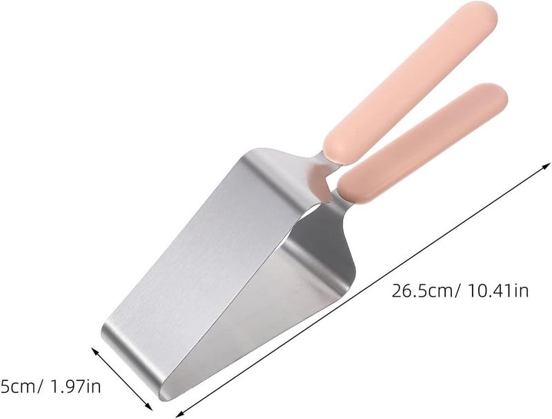 Garneck Stainless Steel Cake Divider and Server Set Triangular Cake Cutter and Lifter Tool for Pies Desserts and Pizza - 2 Pieces - Image 2