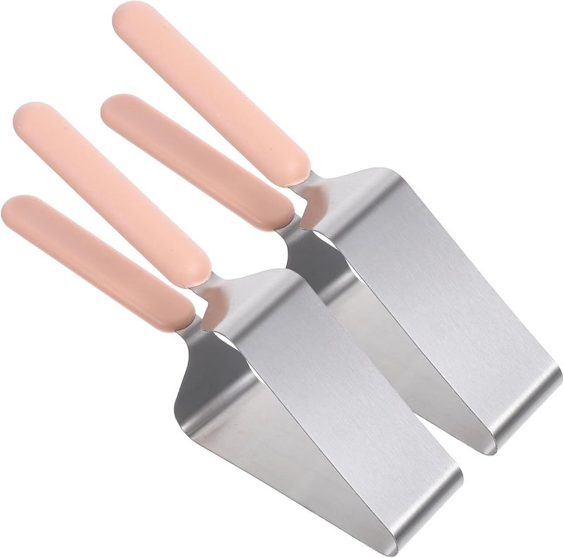 Garneck Stainless Steel Cake Divider and Server Set Triangular Cake Cutter and Lifter Tool for Pies Desserts and Pizza - 2 Pieces - Image 1