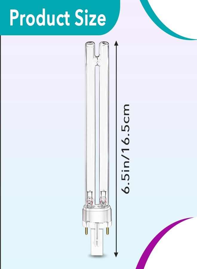 Joworthy 6 Pcs JUP-01 Aquarium Clarifier Bulbs, 9W G23 Base Replacement Light Bulb Compatible with UVE9 CF400 CF500 UVCP-9 Light, for Crystal Clear Water in Fish & Turtle Tanks, Outdoor Ponds - Image 3