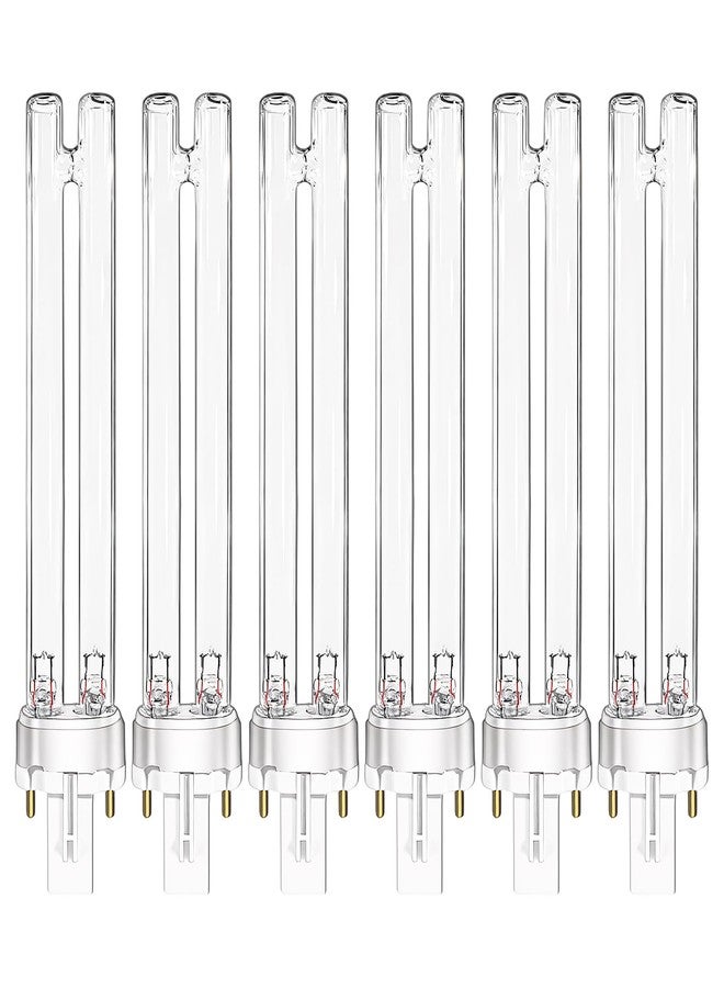 Joworthy 6 Pcs JUP-01 Aquarium Clarifier Bulbs, 9W G23 Base Replacement Light Bulb Compatible with UVE9 CF400 CF500 UVCP-9 Light, for Crystal Clear Water in Fish & Turtle Tanks, Outdoor Ponds - Image 1