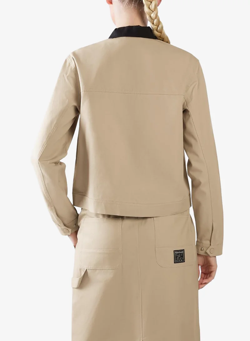 Reebok Canvas Cropped Jacket