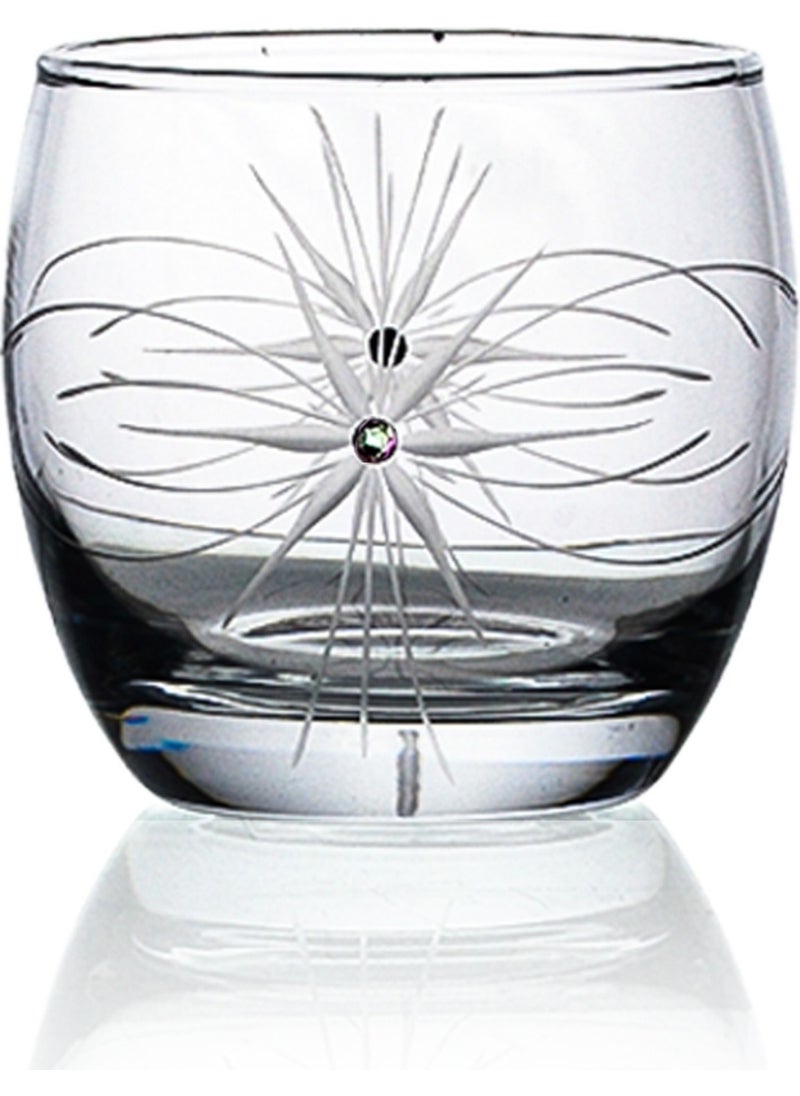 Decocia - Pudgy 13 Piece Glass Set with Upright Carafe and Mira Pattern - Image 1