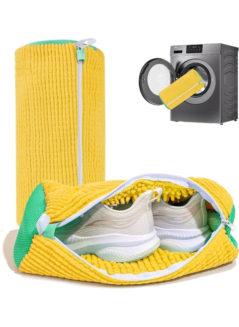 زوبا شنطة غسيل الأحذية والجزم والكوتشيات - كيس غسل الجزم للغسالات - شنطة غسيل أحذية قابلة لإعادة الاستخدام وقابلة للتعليق للغسالة والمجفف، شنطة أحذية للغسالة لجميع أنواع وأحجام الأحذية - Image 1
