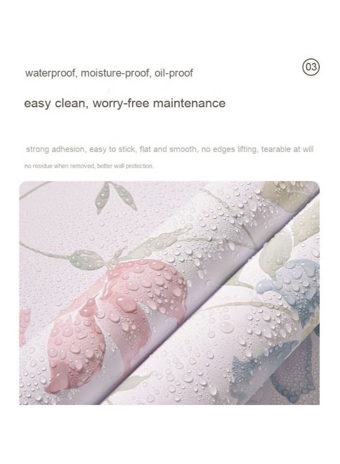 44.5cm*10m Large Size Wallpaper,Eco-Friendly Protection Moisture-Proof Oil Resistant Color Self-Adhesive Wallpaper For Home Decoration - Image 5