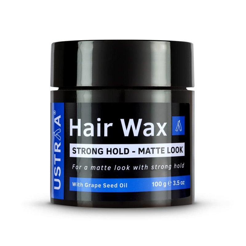 Ustraa Strong Hold Hair Wax Matte Look 100g Nonsticky Wax EasytoWash Strong Hold For Nonglossy Matte Finish Without harmful chemicals or fixatives - Image 1