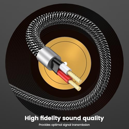 MOSWAG 3.5mm 1/8" TRS Male to 2X 6.35mm 1/4" TS Male Mono Stereo Y-Cable Splitter 10FT/3Meter Compatible for Home Stereo Systems,Laptop,Amplifier,Mixer Audio Recorder，MP3,etc - Image 5