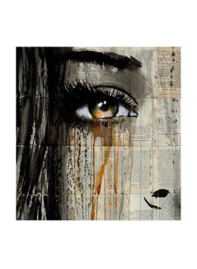 RYN Crying Woman MDF Wall Art Multicolour 30x30centimeter - Image 1
