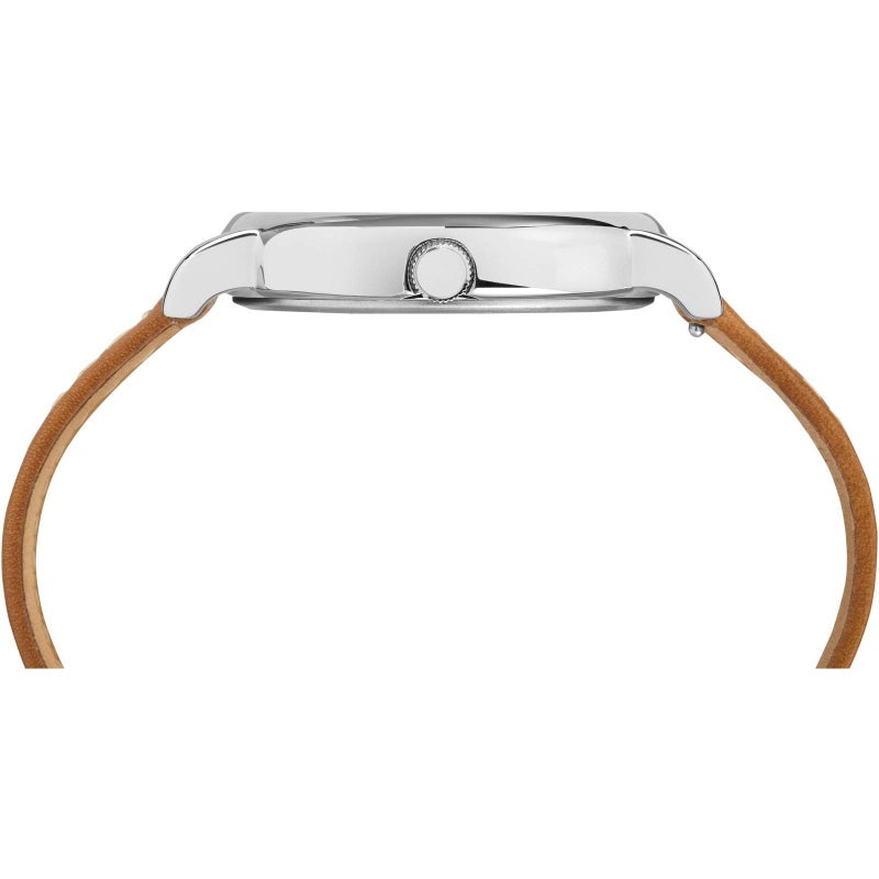 Timex Weekender 40mm Brown/Blue Two-Piece Leather Strap Watch - Image 2