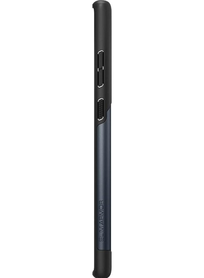 Spigen Spigen Slim Armor Case Designed for Samsung Galaxy S22 Ultra (2022) - Navy Blue - Image 3