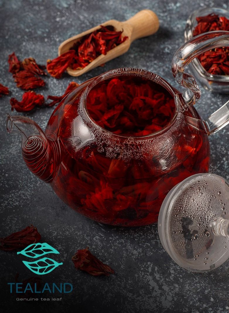 تيلاند شاي أعشاب الكركديه بالنعناع يخفف الإجهاد الخالي من الكافيين ، الجربيل تيسان 200 جرام - Image 5