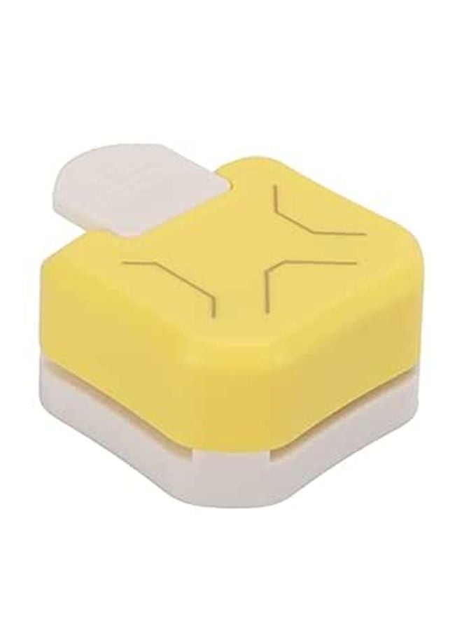 Portable Mini Paper Trimmer Corner Cutter For Photos Cards Crafts Yellow ABS Iron - Image 1