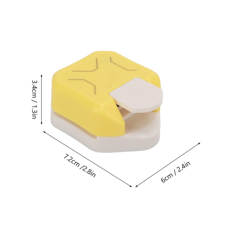 Portable Mini Paper Trimmer Corner Cutter For Photos Cards Crafts Yellow ABS Iron - Image 5