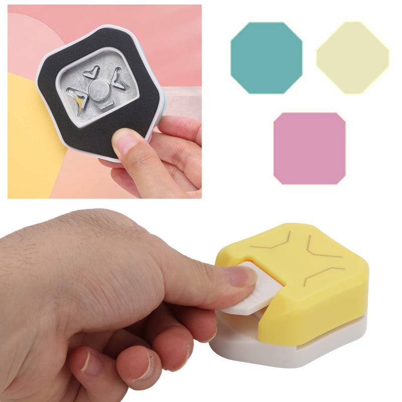 Portable Mini Paper Trimmer Corner Cutter For Photos Cards Crafts Yellow ABS Iron - Image 3