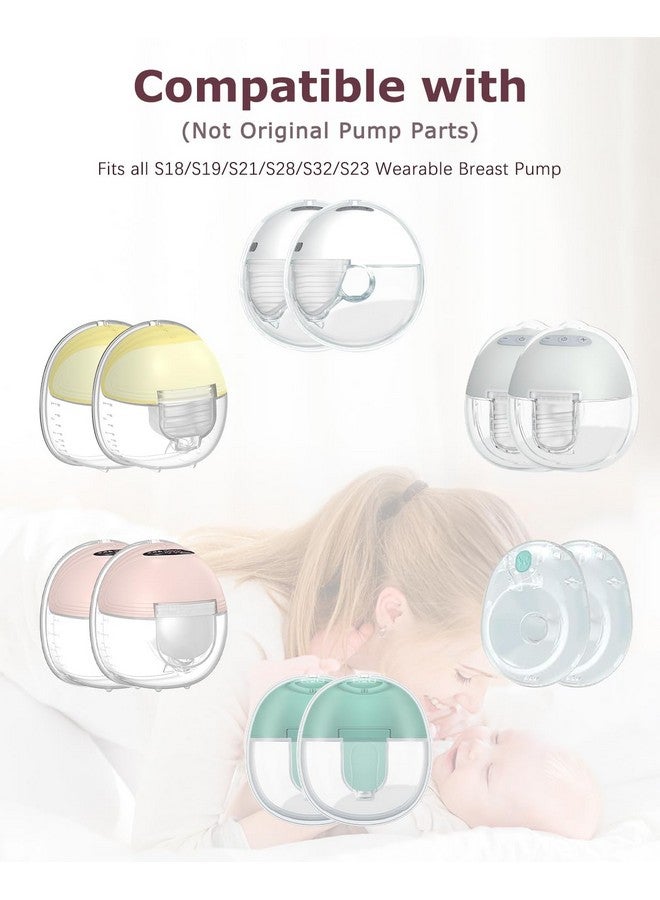 Gowing ملحقات مضخة الثدي القابلة للارتداء قطع غيار صمام بطة متوافقة مع Mommed S18 S21، Lansinoh Discreet Duo Nuliie S32 سلسلة مضخة الثدي - Image 5