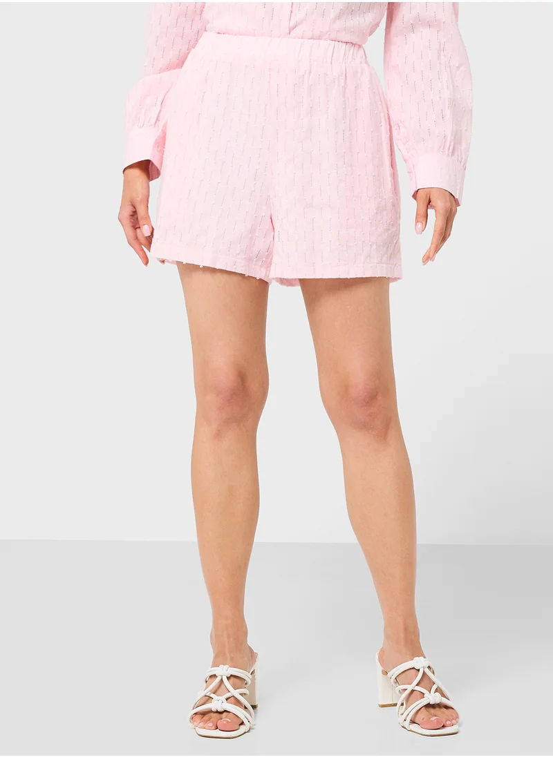 Ginger Dobby Textured Shirt & Short Coord Set