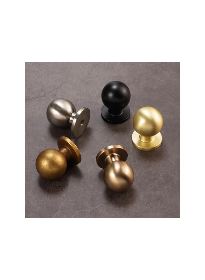 The Bros 10 Pack Brushed Brass Kitchen Cabinet Knobs Gold Drawer Knobs Kitchen Cabinet Hardware Zinc Alloy Kitchen Handles Drawer Knobs Dresser Handles - Image 5