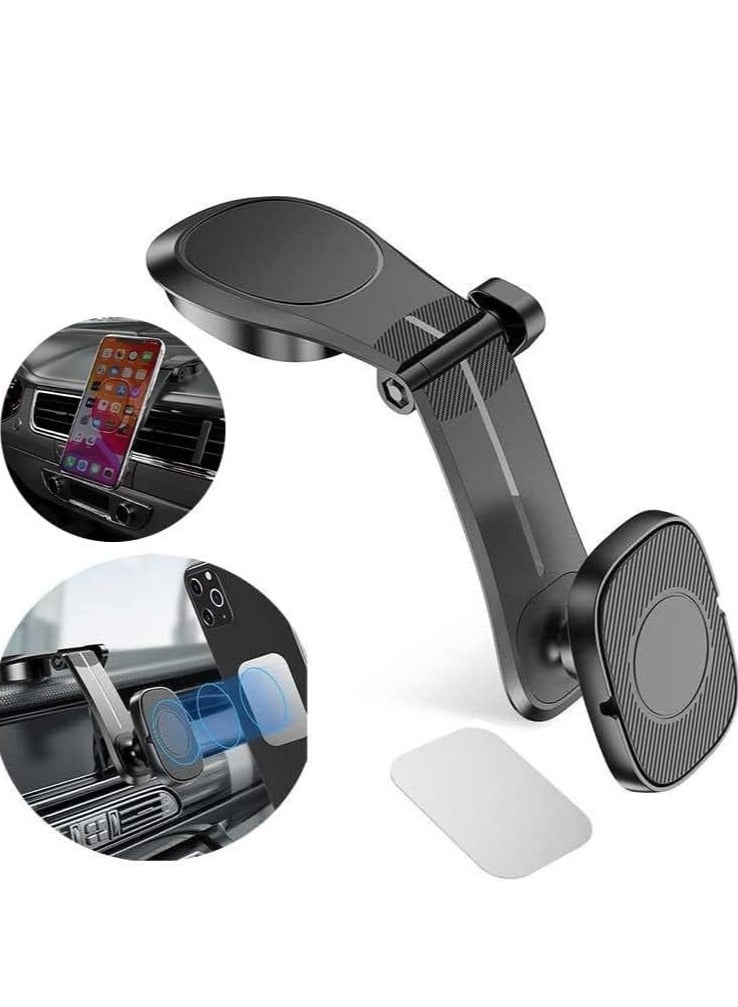 ELTRAZONE Upgraded Magnetic Car Phone Holder – 360° Adjustable Dashboard Mount, Strong Magnetic Grip, Universal Fit for iPhone, Samsung & All Smartphones - Image 1