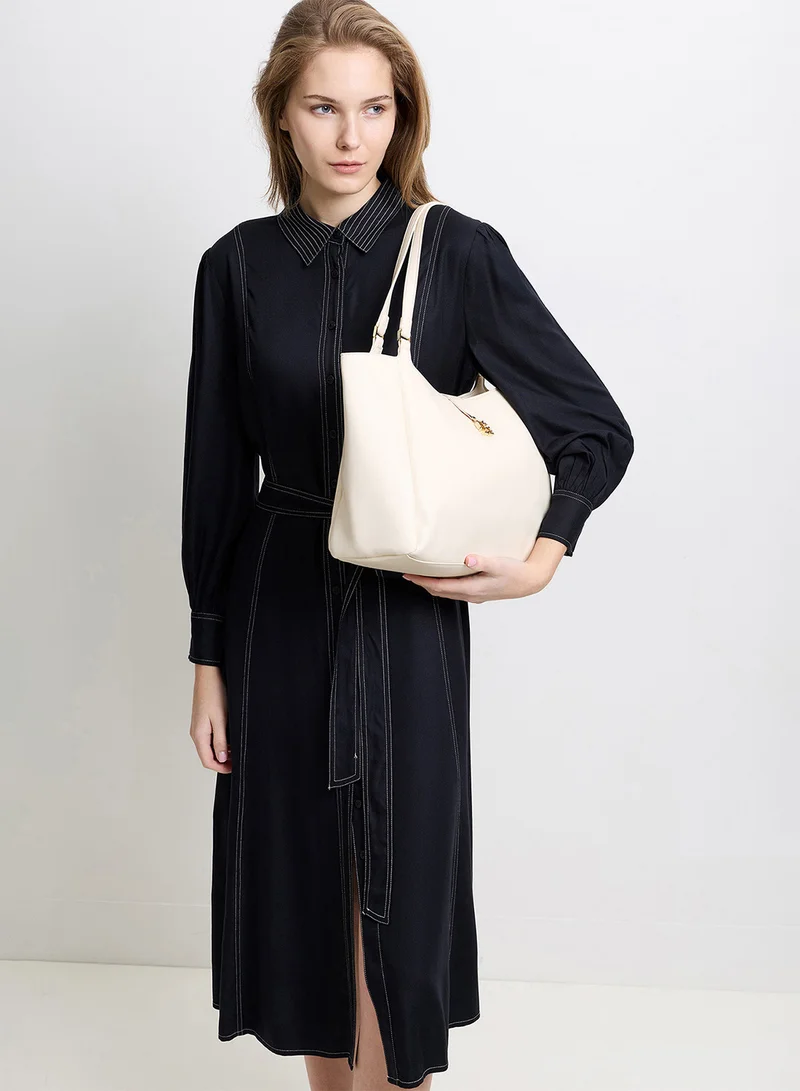 فرنش كونكشن Women Beige Mayfair Tote Bag