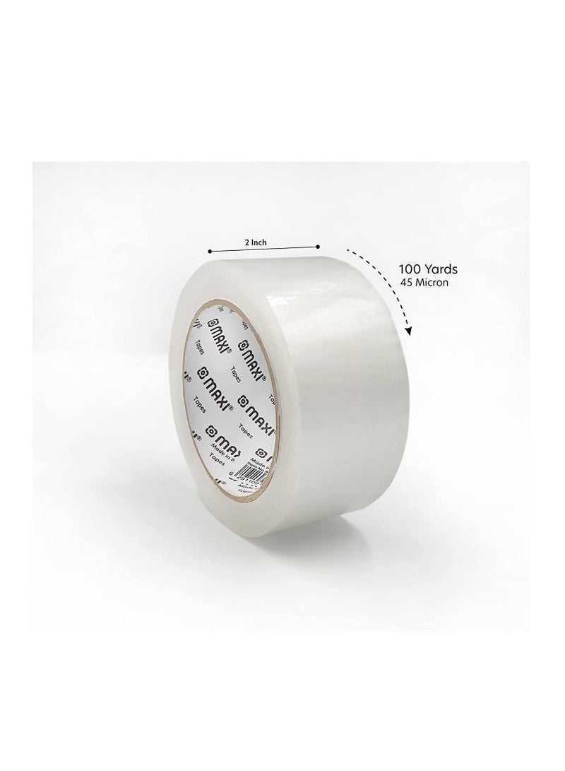 Maxi 6-Piece Packing Tape Clear 100 Yards - Image 2