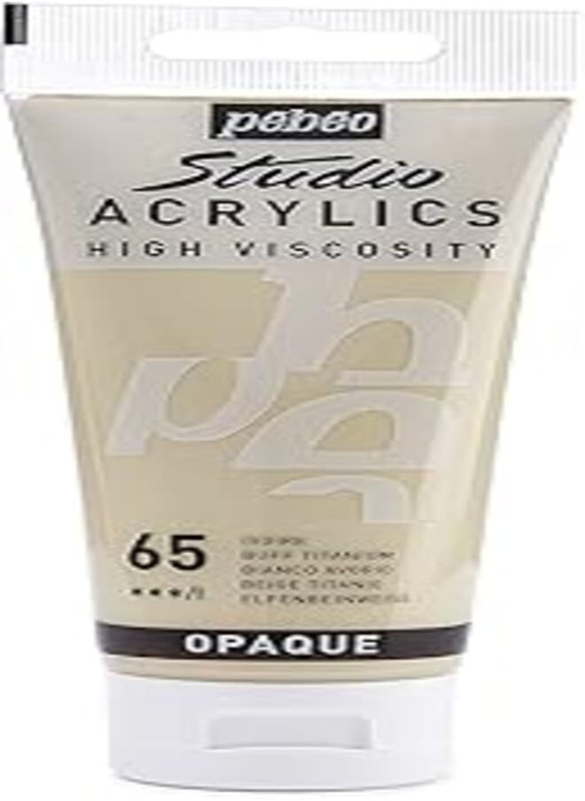 Pebeo PEBEO - Acrylic Fine Studio Acrylics - Buff Titanium - Buff Titanium 100ml/3.38oz 