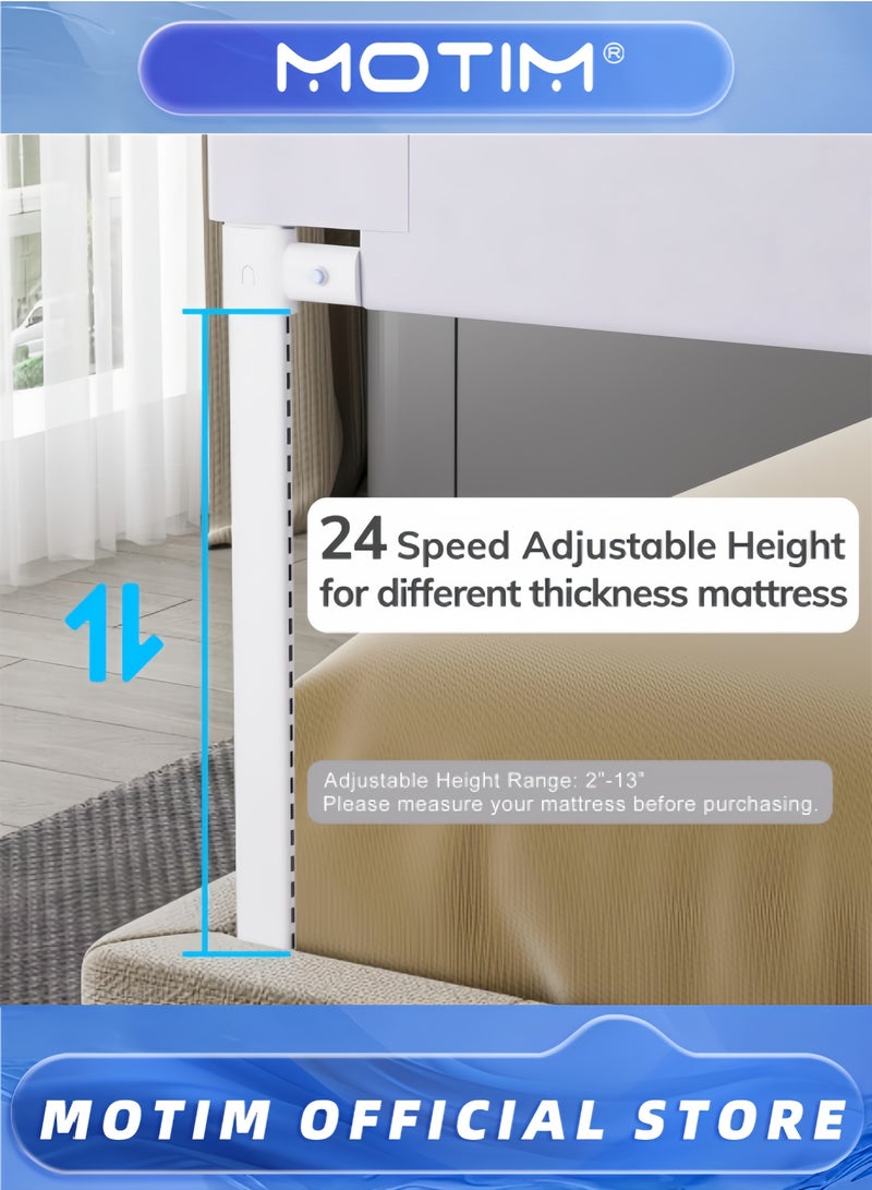 Motim Baby Bed Rail Guard for Toddlers Infants Safety Bed Guardrail Universal Baby and Children Rail Height Adjustment Guard Rails Extra Long Child Safety Side Railing Guards for Kids(2M) - Image 4