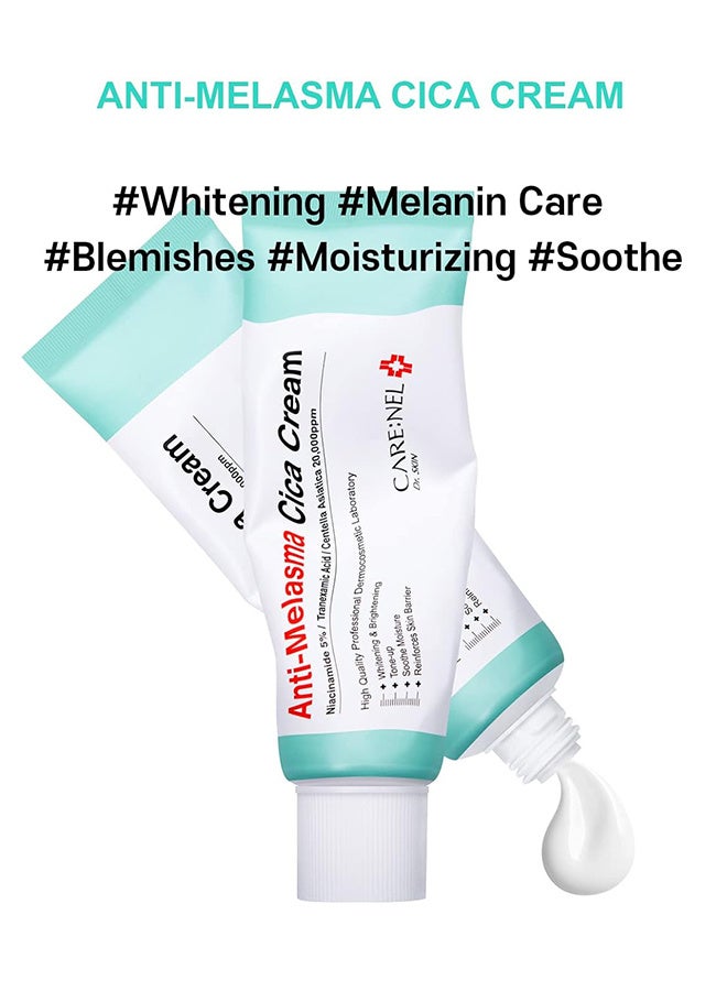 CARENEL Anti Melasma Cica Cream, Melasma Treatment For Face Cream, Dark Spot Remover Centella Asiatica, Skin Care Beauty Products - Image 4