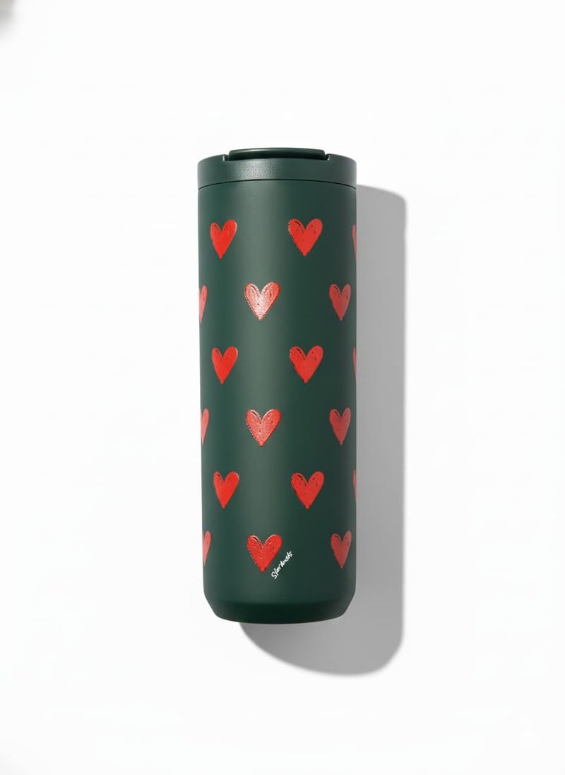 Starbucks Stainless Steel Tumbler 16 oz Valentine’s Day Design | Double-Wall Insulated Giftable Reusable Travel Drinkware - Image 1