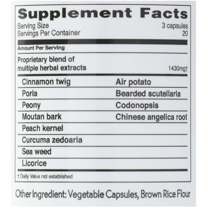 Balanceuticals Ovary & Uterus Clean, 500 mg Dietary Supplement Capsules, 60-Count Bottle - Image 4