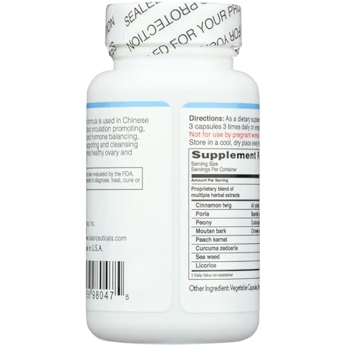 Balanceuticals Ovary & Uterus Clean, 500 mg Dietary Supplement Capsules, 60-Count Bottle - Image 3