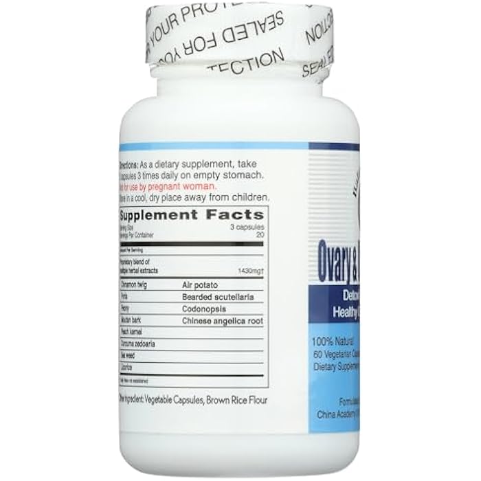 Balanceuticals Ovary & Uterus Clean, 500 mg Dietary Supplement Capsules, 60-Count Bottle - Image 2