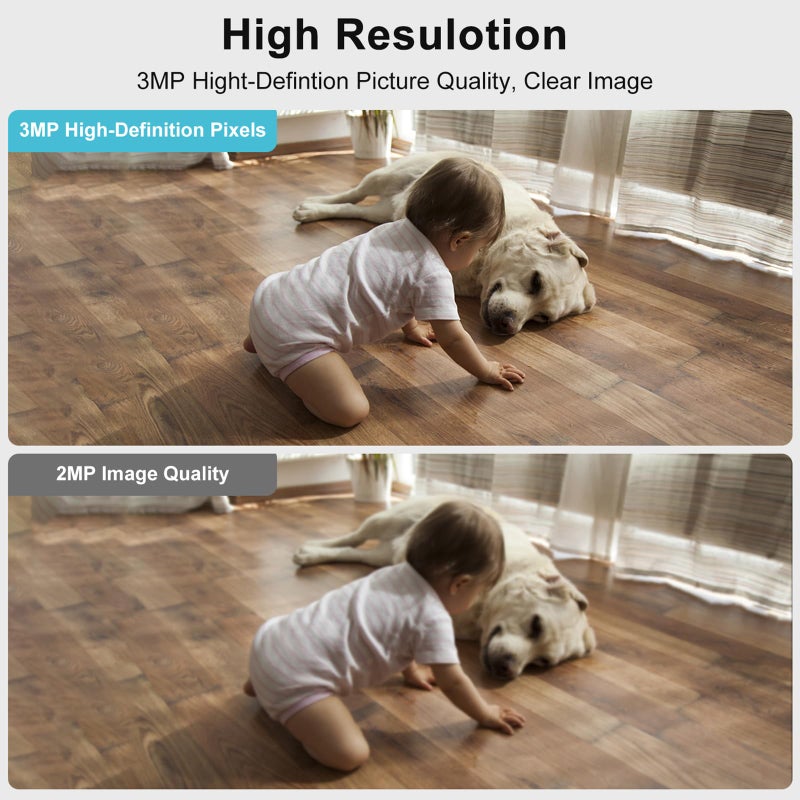 EVERSECU HD 2K 3.0MP Wireless Light Bulb Security Camera with E27 Light Connector, Motion Auto Tracking, 2 Way Audio, Spotlight Night Vision, Free APP, WiFi Screw-in CCTV Camera, Black(4pack) - Image 5