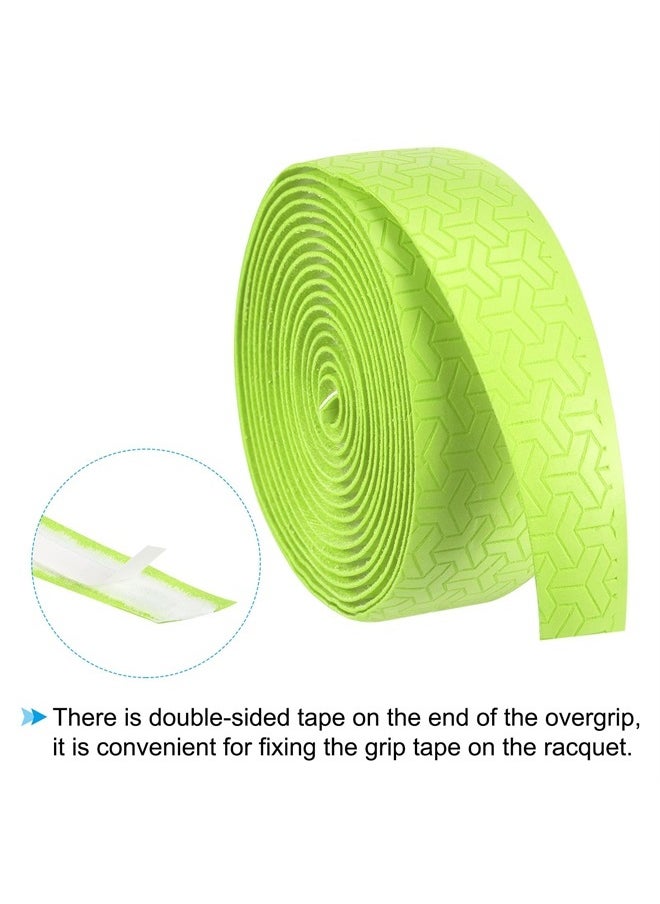 PATIKIL - 6.6ft Racket Overgrip, 2 Pack PU Lengthen Grip Tape Non-Slip Absorb Sweat for Tennis Badminton Fishing Rod, Grass Green - Image 1