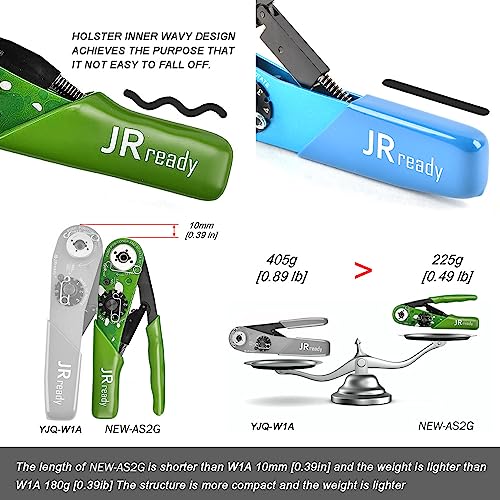 JRready ST2060-AS2G M22520 2 01 Indent Crimper Kit NEW-AS2G 615717 Aviation Crimp Tool and 7 Positioner and G125 Gauge for Solid Barrel Contact of Miniature Connector in Electronic Systems 20 32awg - Image 4