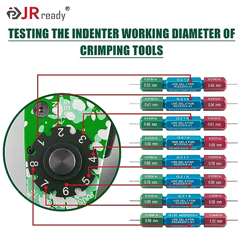 JRready ST2060-AS2G M22520 2 01 Indent Crimper Kit NEW-AS2G 615717 Aviation Crimp Tool and 7 Positioner and G125 Gauge for Solid Barrel Contact of Miniature Connector in Electronic Systems 20 32awg - Image 5