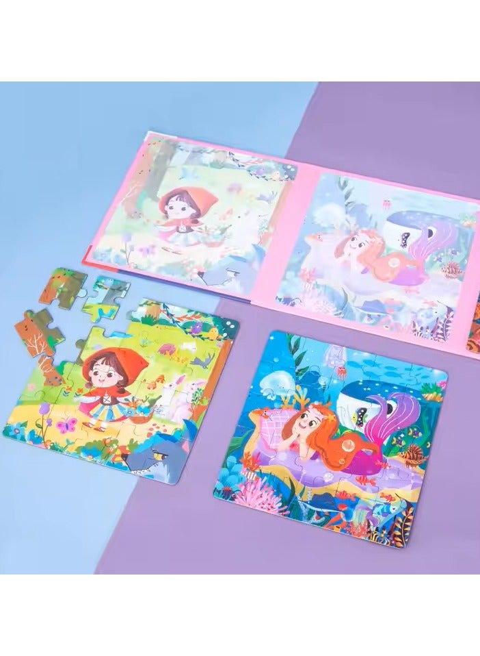 Leveled Puzzle, Magnetic Puzzle Book for Kids, Wooden Montessori Jigsaw Puzzle, Educational Learning Jigsaw Toys For Kids to enhance recognition skills, Magnetic Jigsaw Puzzles, Cartoon Toy, Educati  - Image 1
