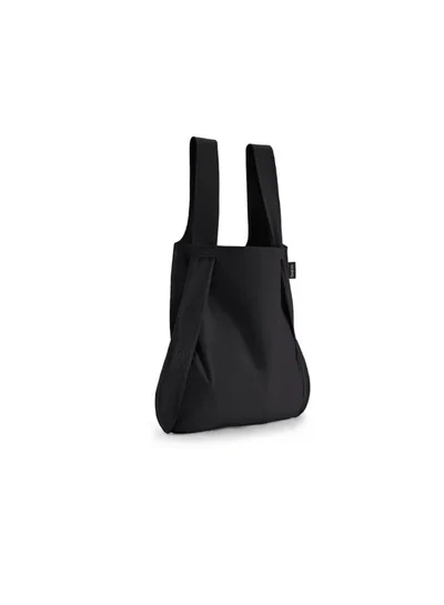 notabag Original Bag | Multi-functional Bag, Turns into BackPack, Spacious, Fashionable, Foldable into Pouch, Washable, Eco-Friendly, Holds up to 15kg, for Daily Use, Shopping Bag - Black