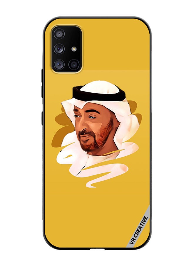 VR CREATIVE Protective Case Cover For Samsung Galaxy A71 5G Sheikh Mohamed Bin Zayed Al Nahyan Design Multicolour - Image 1